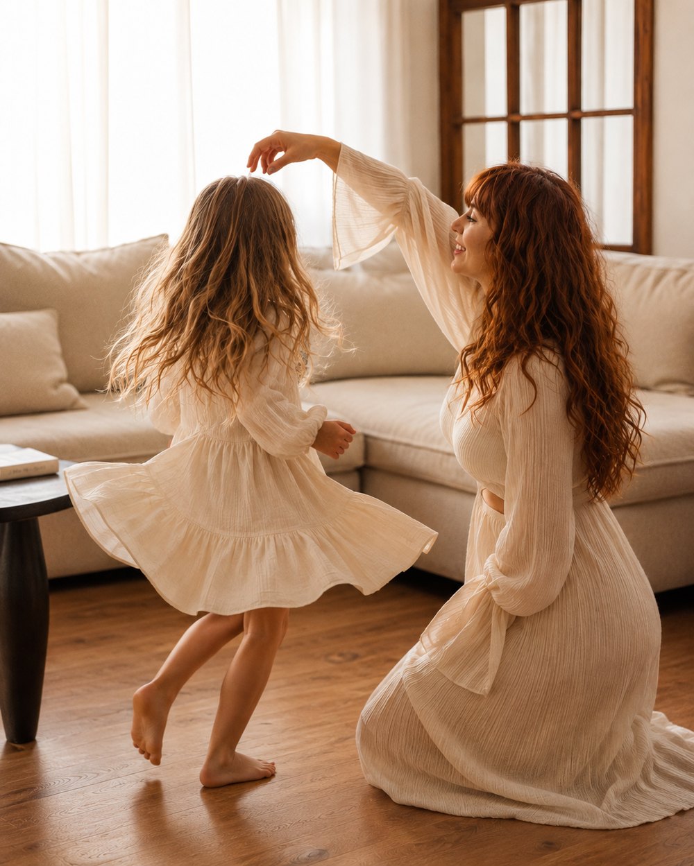 Bailando en el comedor